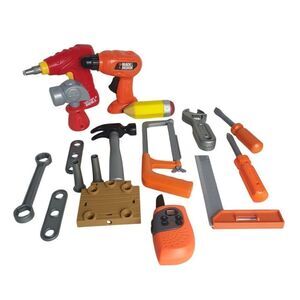 Kids Toy Tool Set With Walkie Talkie & Construction Tools For Imaginative Play